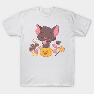 Vampire bat with sweets T-Shirt